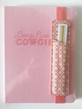 Dolly-esque Long Live Cowgirls Lined Journal with Elastic Pen Holder/Book Mark